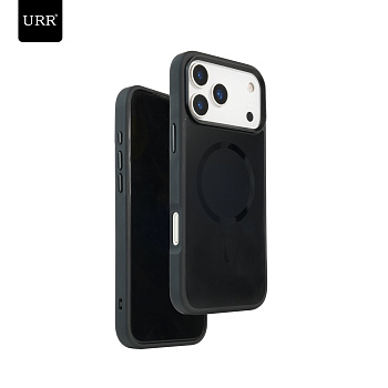 Чехол Matte Glass Case URR Black MagSafe на iPhone 17 Pro